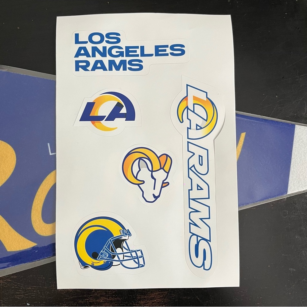 LA Rams Pennant and Sticker Set - Picture 3 of 4